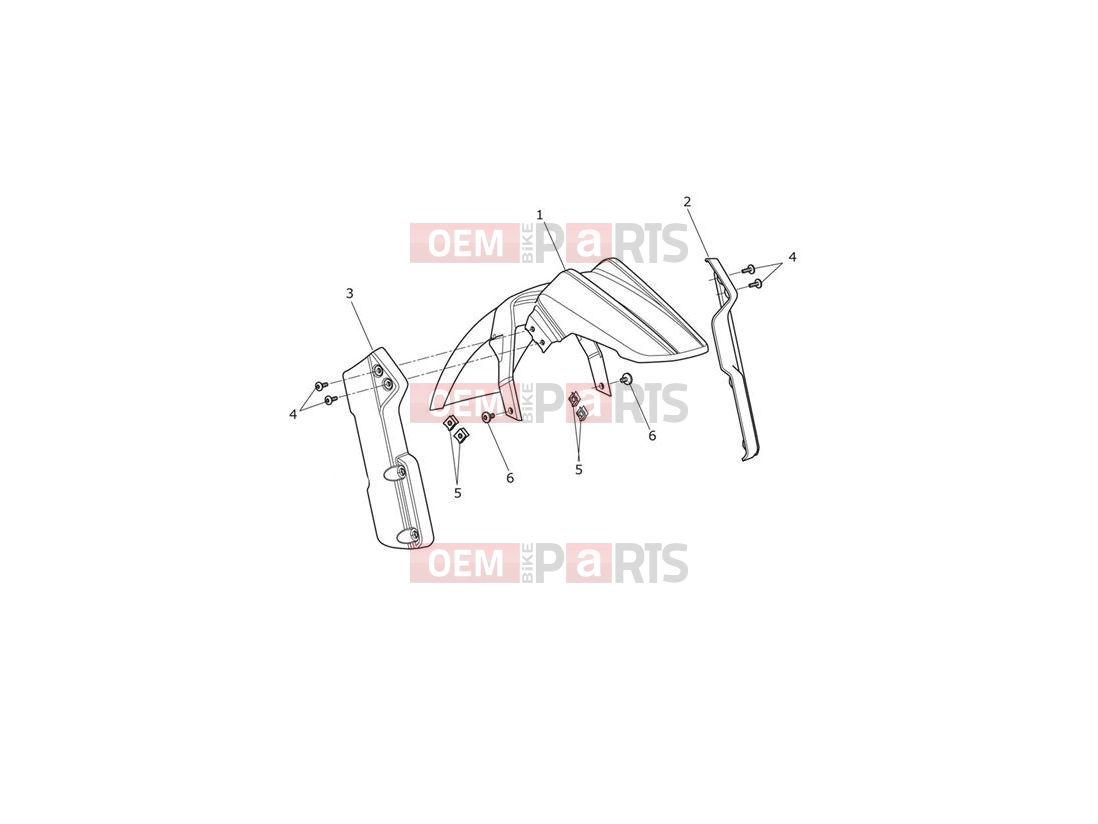 Triumph 2017 TIGER EXPLORER XRT 740277 > Front Mudguard