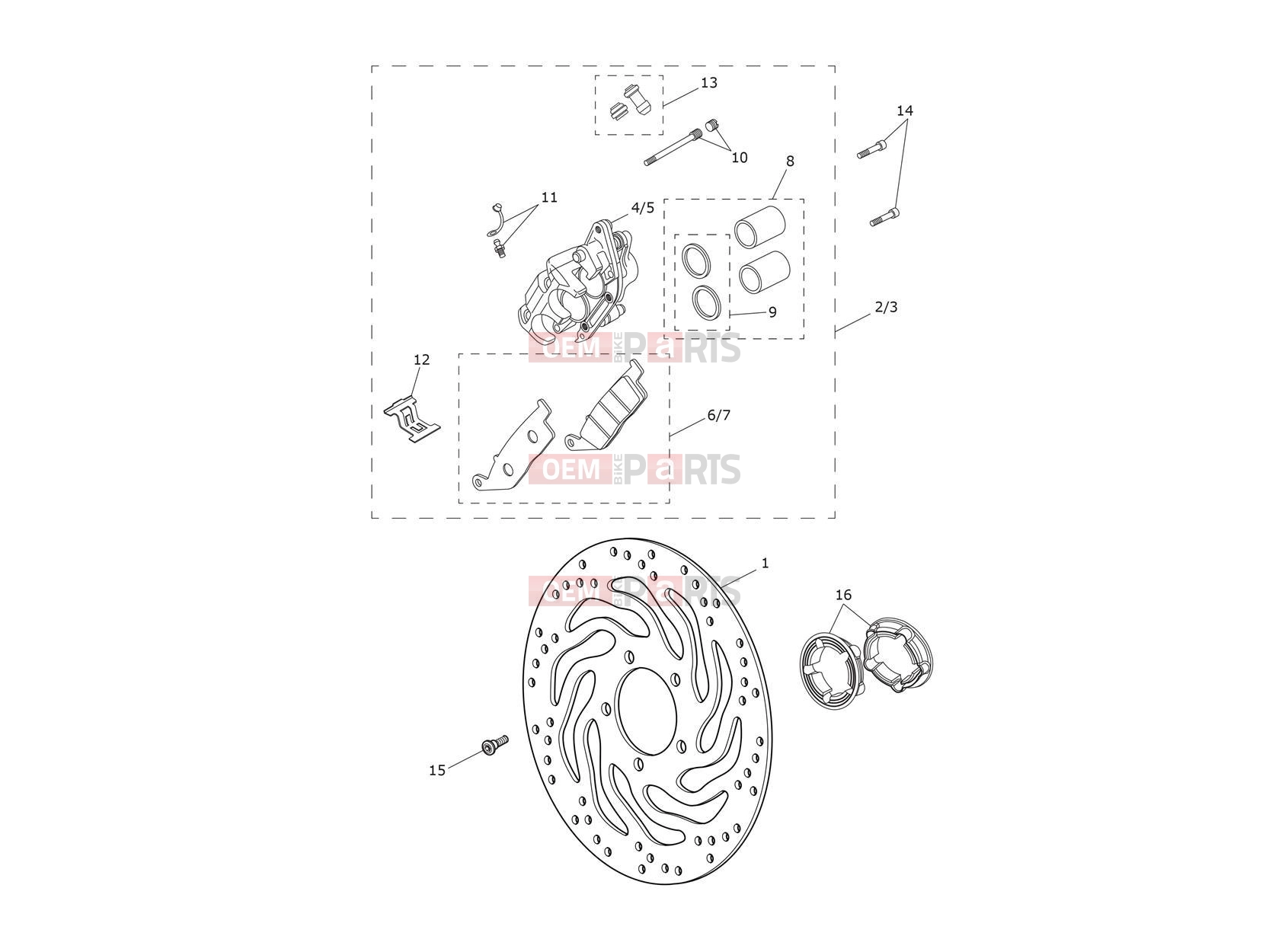 Triumph 2018 THRUXTON Front Brake Caliper & Disc
