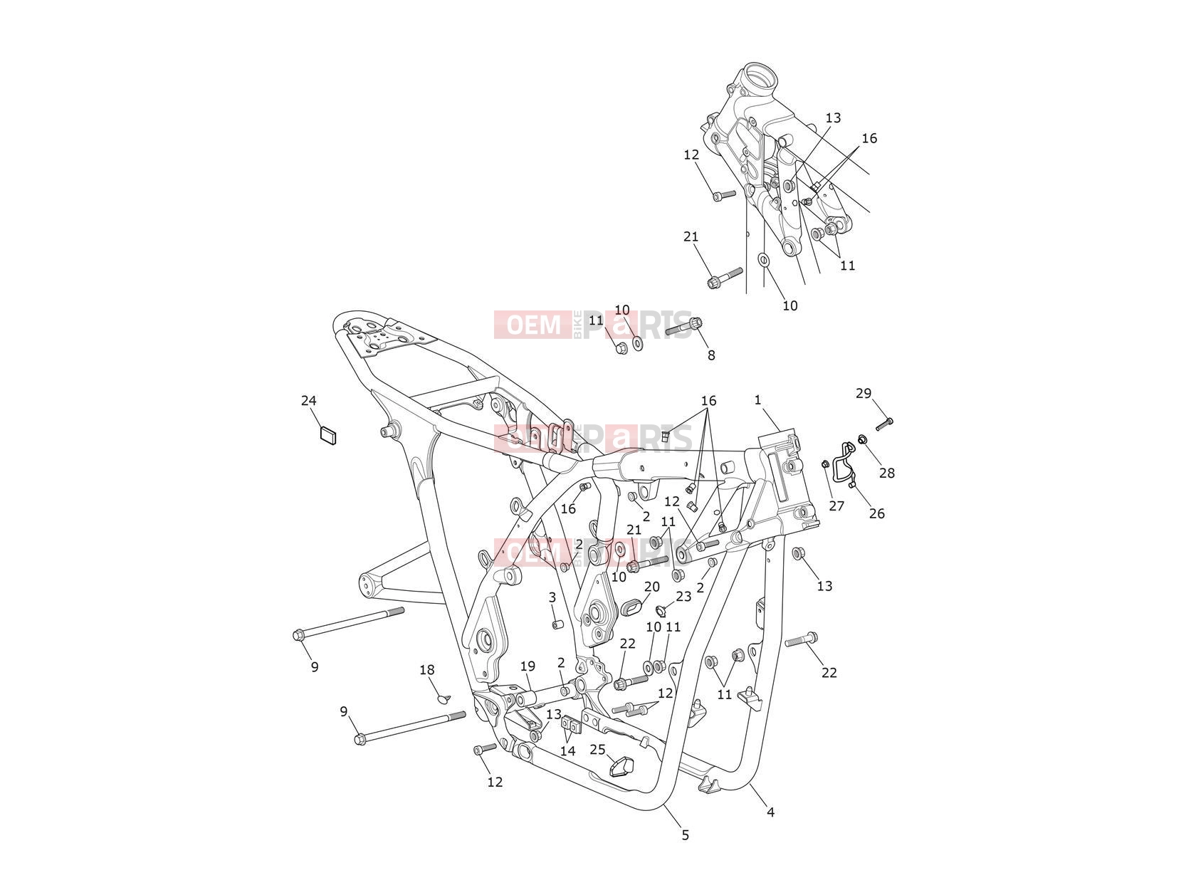 Triumph 2016 THRUXTON R Main Frame Assembly