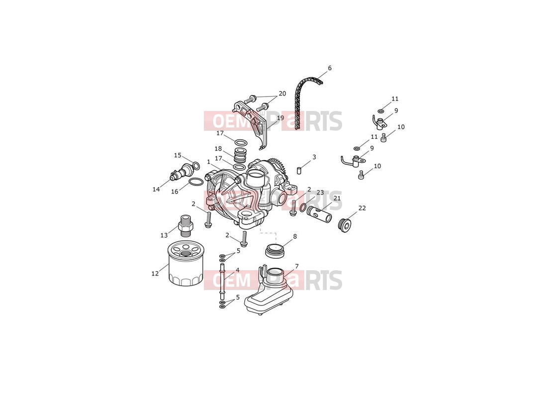 Triumph 2020 Thruxton RS Lubrication system