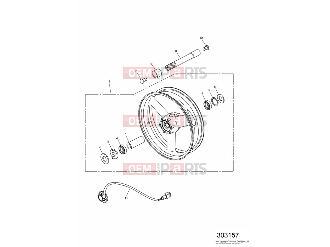 Triumph 2000 SPRINT RS > 139276 Front Wheel