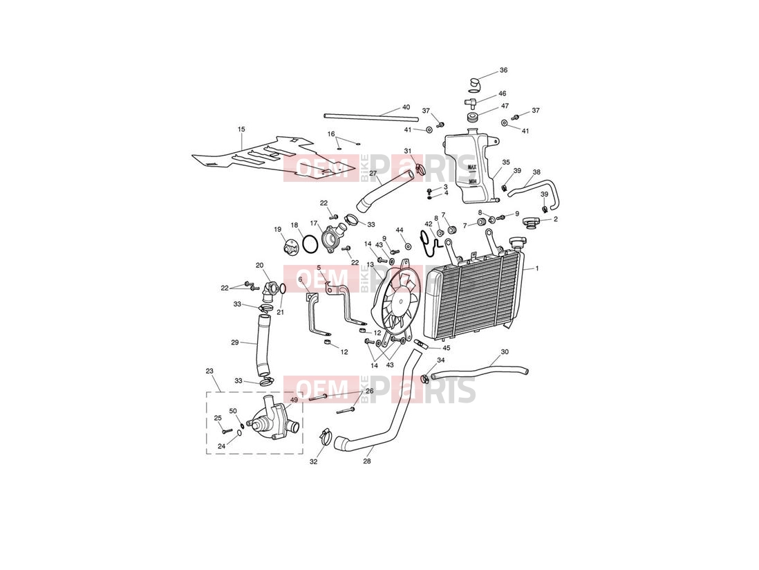 Triumph 2006 SPRINT ST 208167 > Cooling System