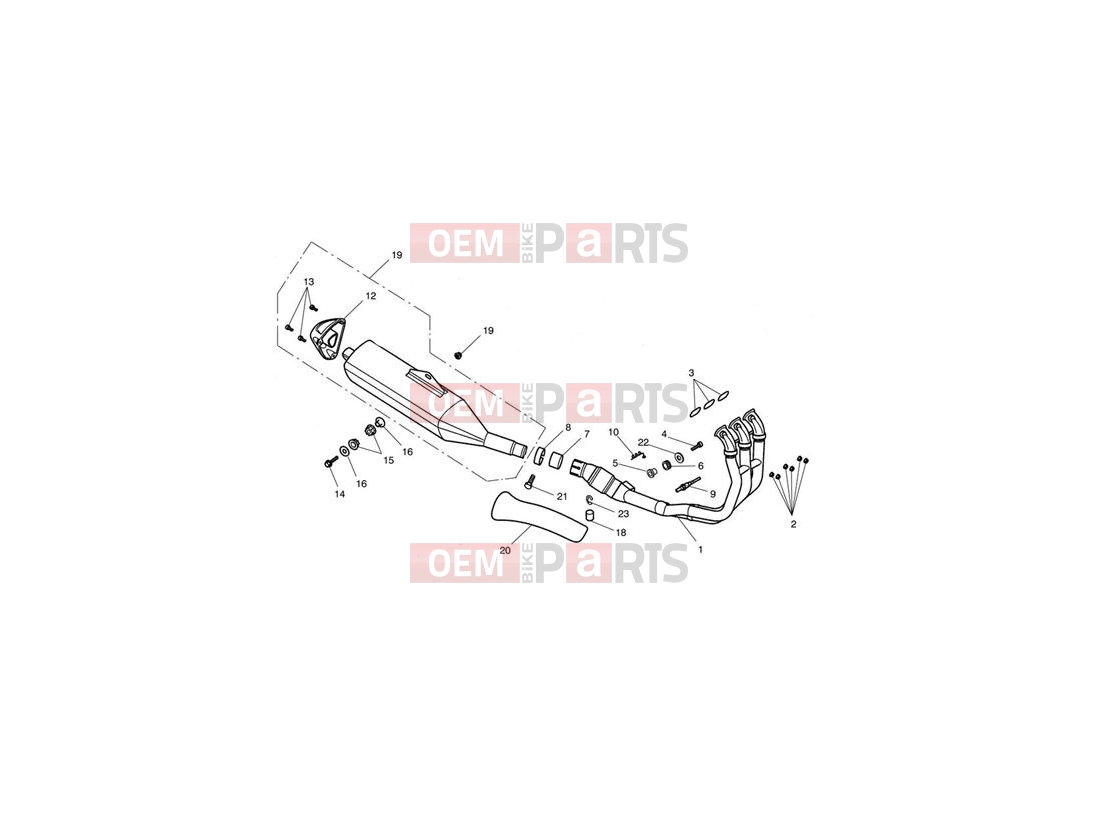 Triumph 2012 SPRINT GT Exhaust System