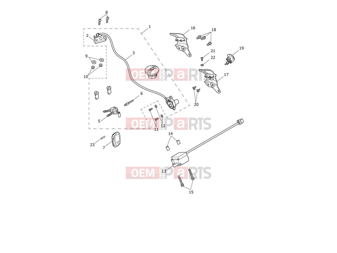 Triumph 2020 ROCKET 3 GT Lockset