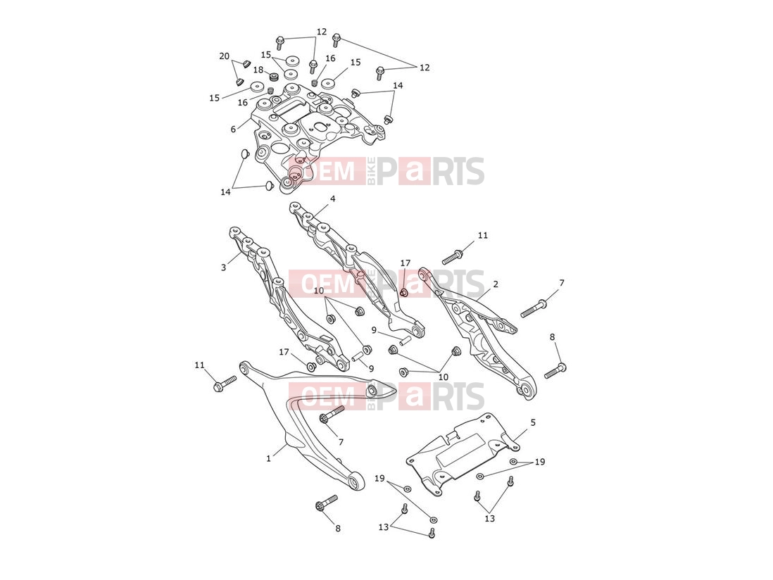 Triumph 2021 ROCKET 3 GT Rear Subrame