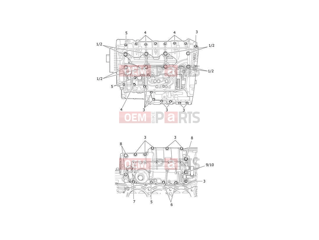 Triumph 2020 ROCKET 3 R Crankcases