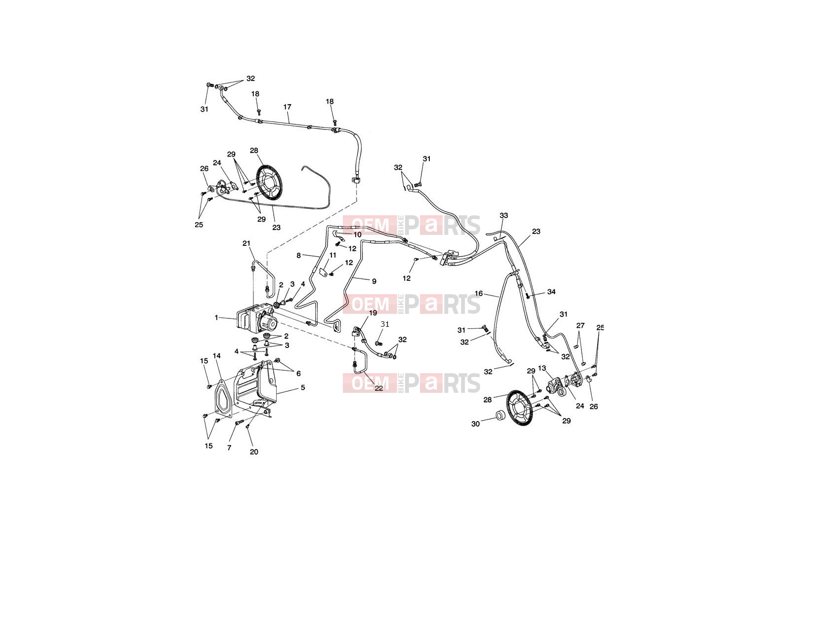 Triumph 2011 ROCKET III, CLASSIC & ROADSTER ABS Components