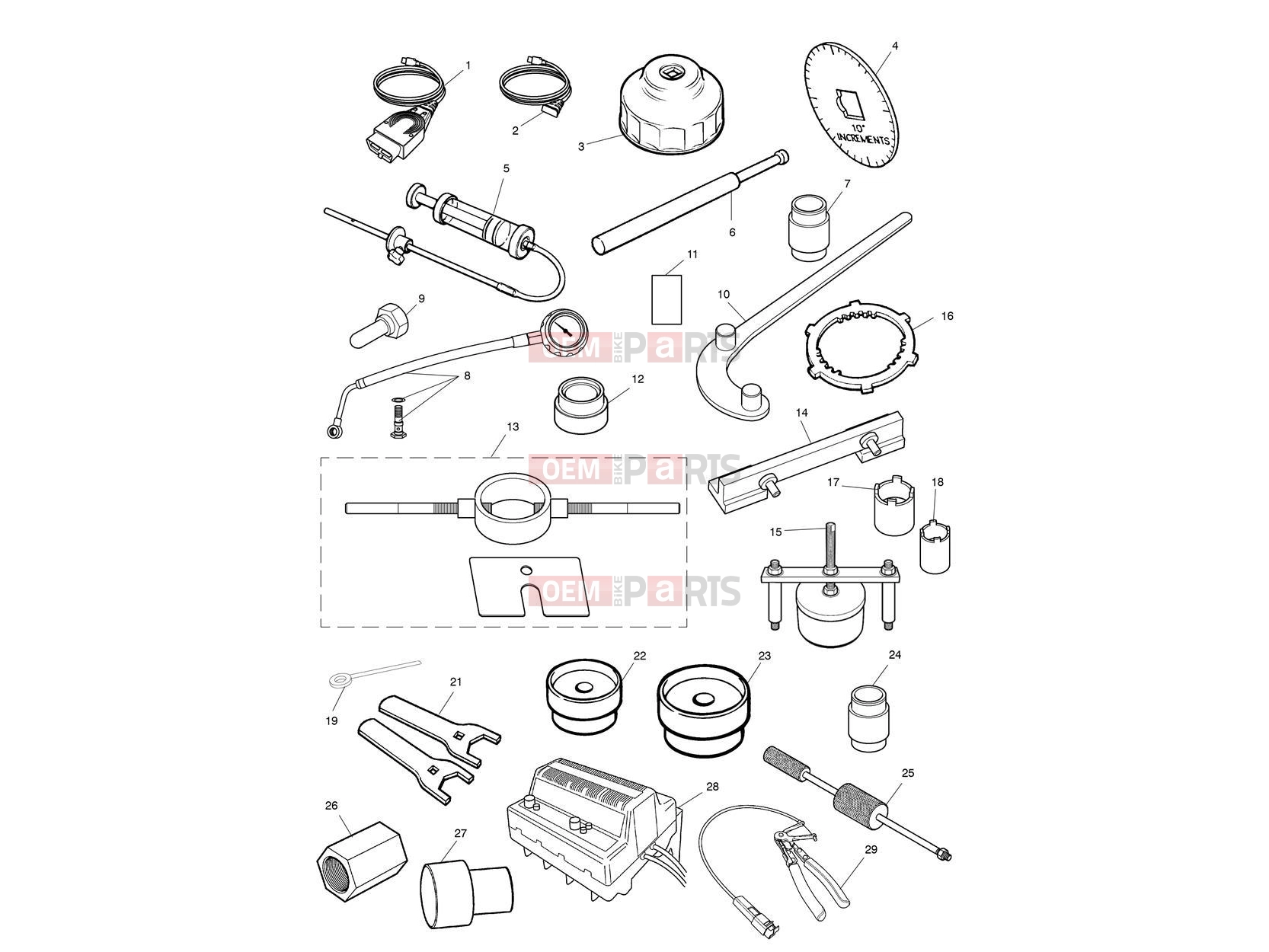 Triumph 2009 ROCKET III TOURING Service Tools