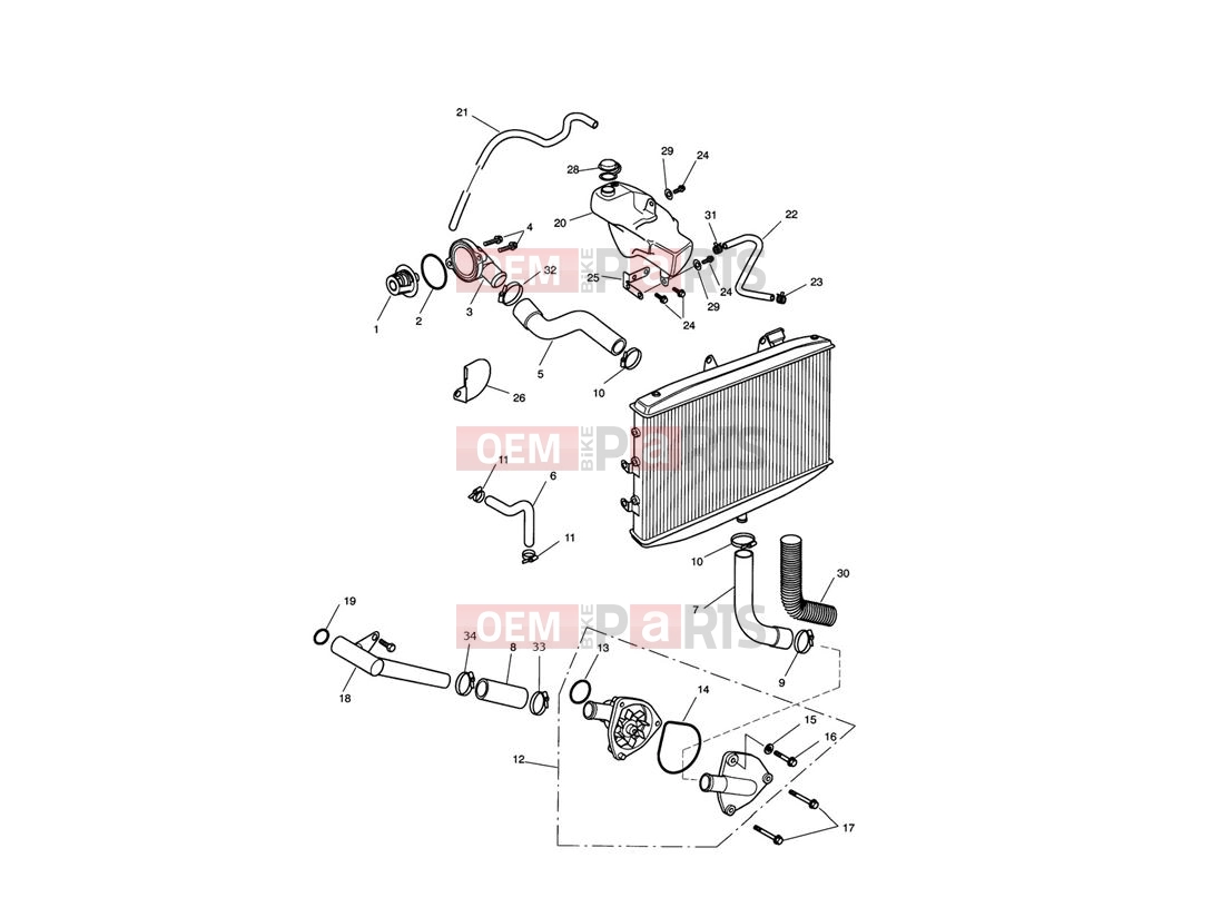 Triumph 2011 ROCKET III TOURING Cooling System