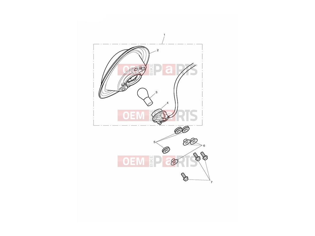 Triumph 2012 ROCKET III TOURING Rear Light