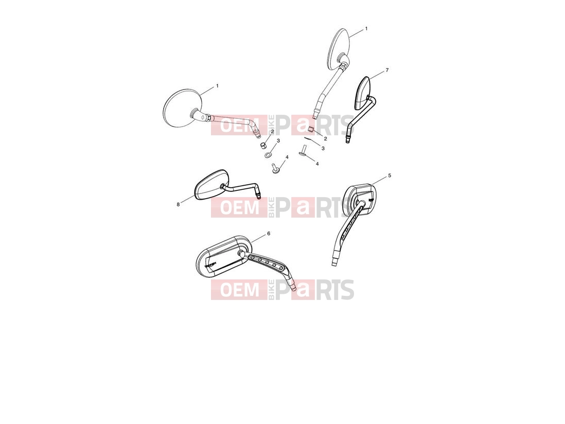 Triumph 2013 ROCKET III TOURING Mirrors