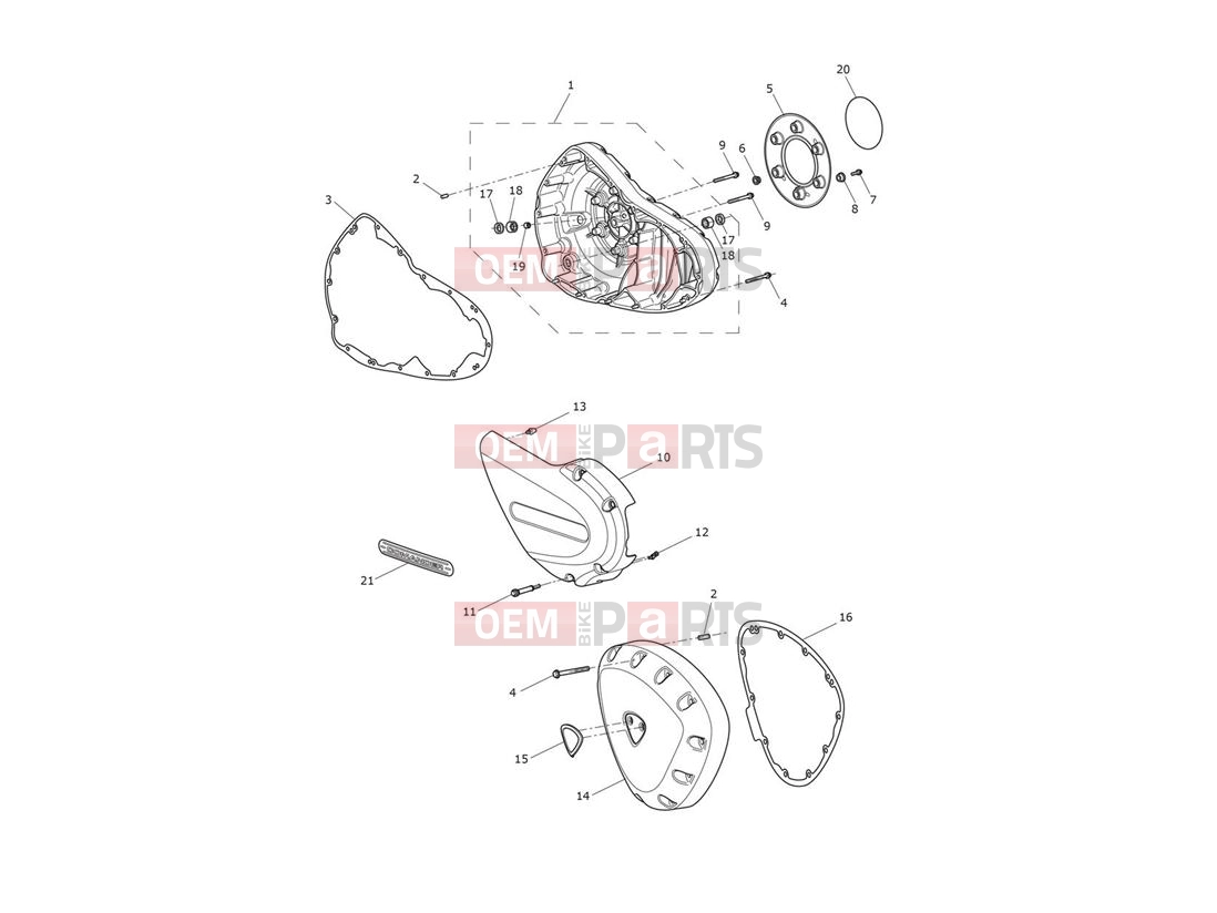Triumph 2014 THUNDERBIRD COMMANDER Engine Covers