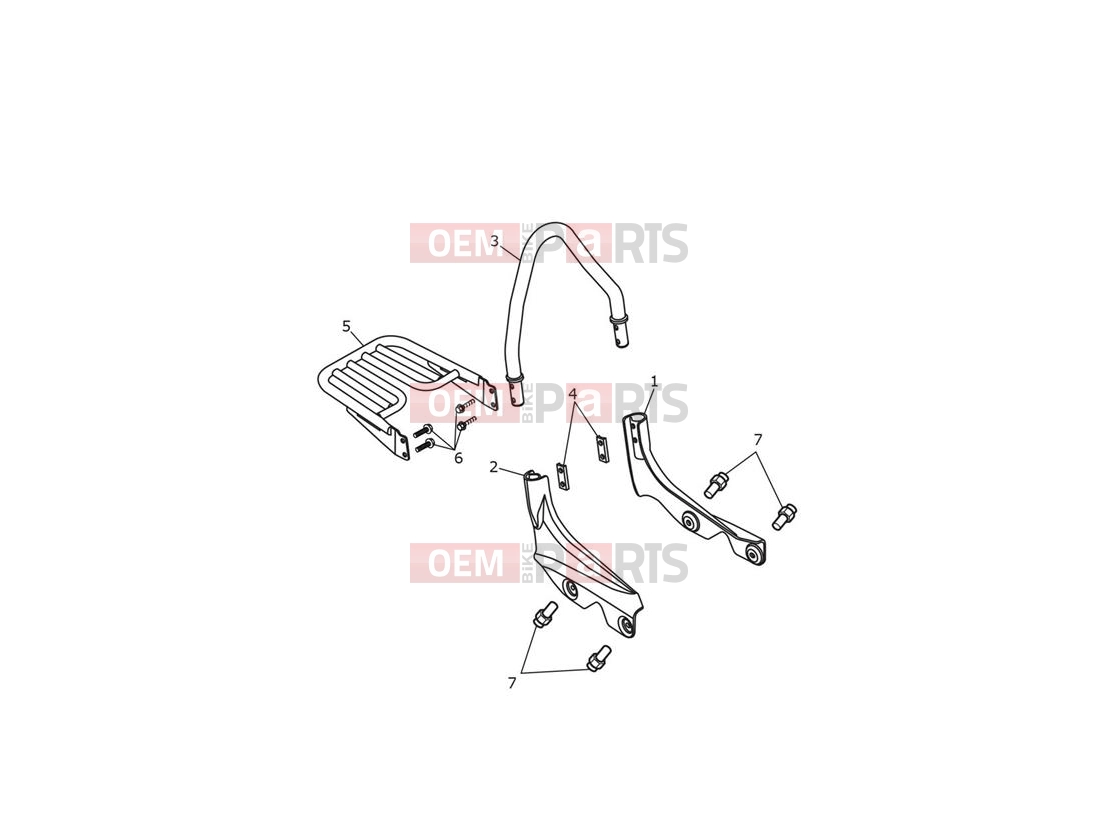 Triumph 2014 THUNDERBIRD LT Sissy Bar & Rack