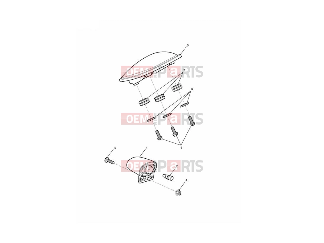 Triumph 2014 THUNDERBIRD STORM Rear Light