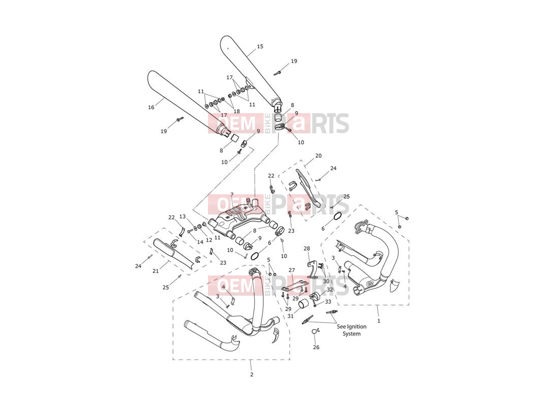 Triumph 2012 THUNDERBIRD STORM Exhaust System 780498