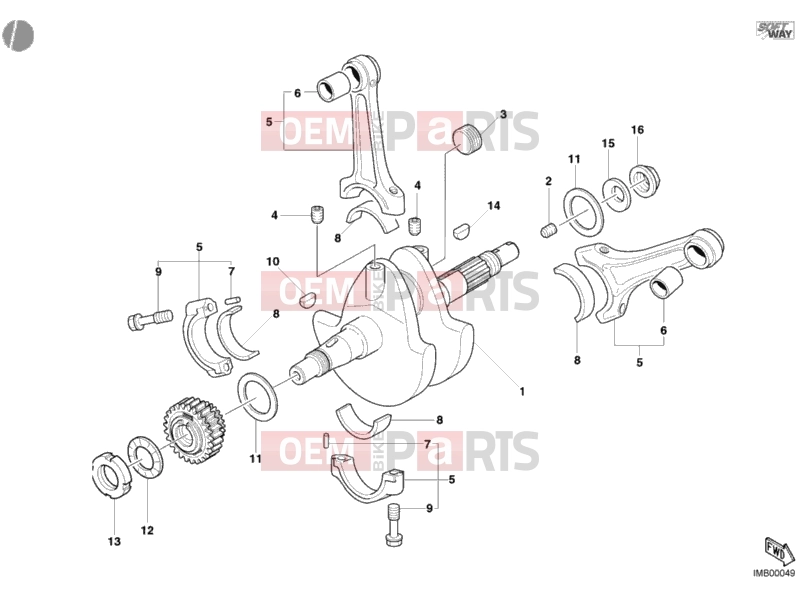 DUCATI 2003 Monster 800 CRANKSHAFT » ENGINE CASE