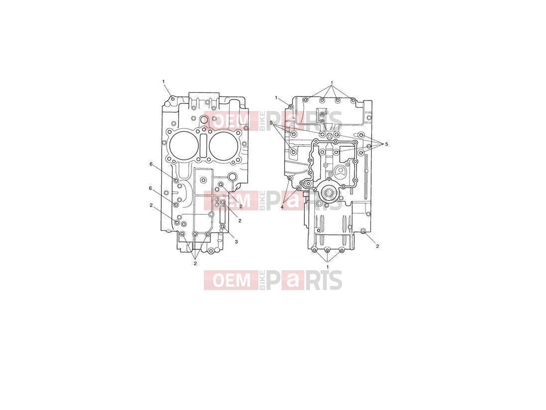 Triumph 2003 SPEEDMASTER CARBS Crankcase Fixings