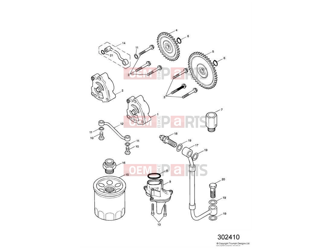Triumph 2006 SPEEDMASTER CARBS Lubrication System