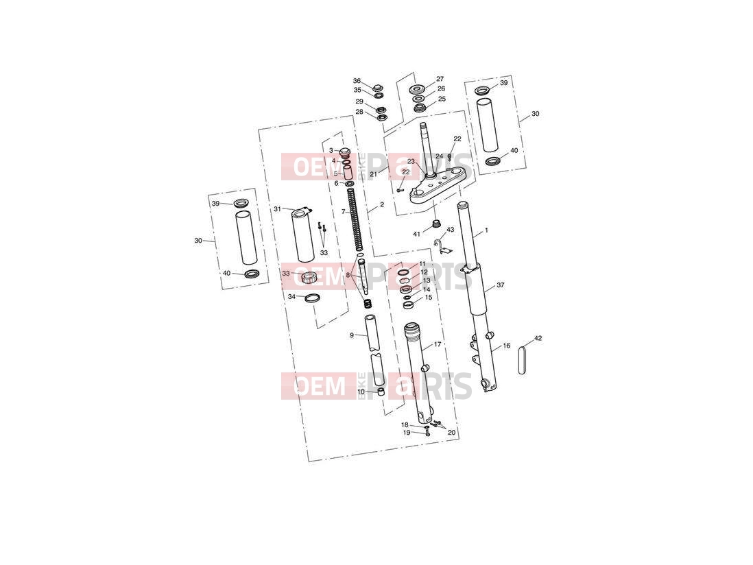 Triumph 2014 SPEEDMASTER EFI Front Forks & Lower Yoke 469050