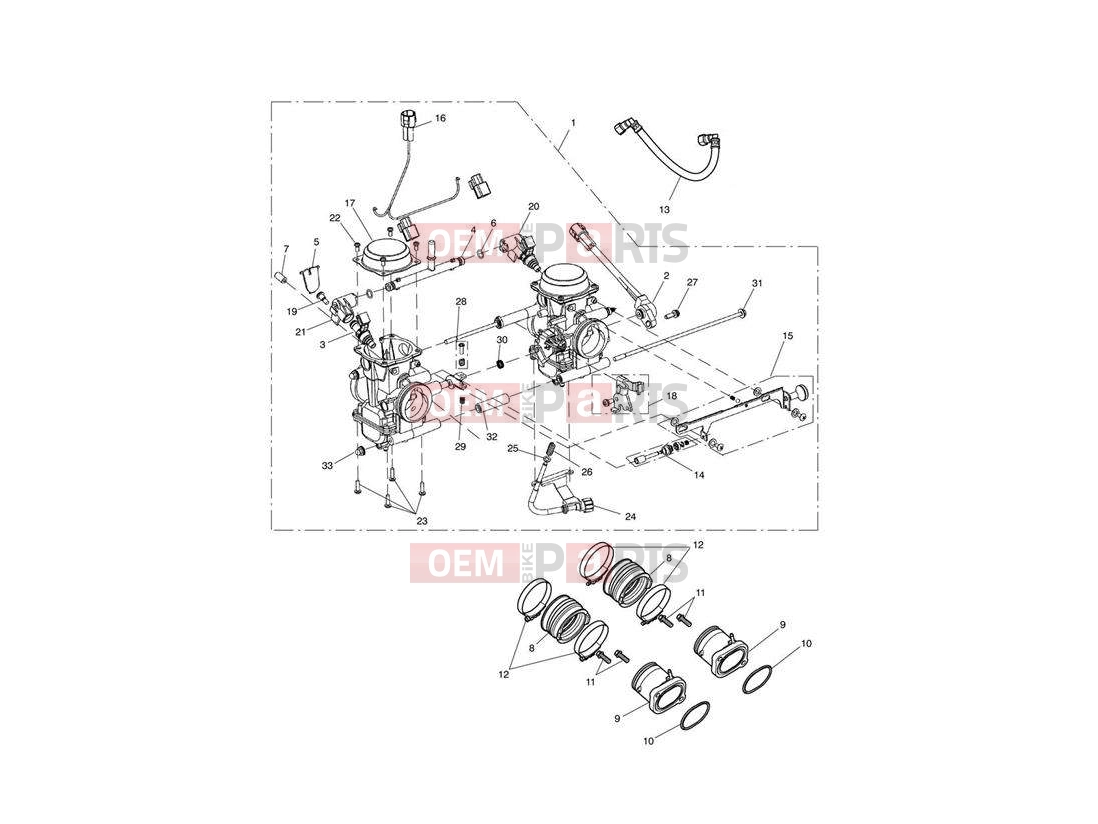 Triumph 2009 SPEEDMASTER EFI Throttle Bodies