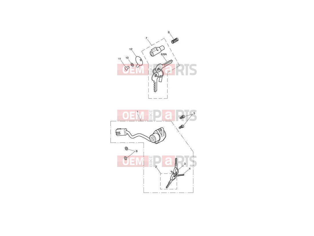 Triumph 2010 SPEEDMASTER EFI Ign Switch & Steer Lock 439976