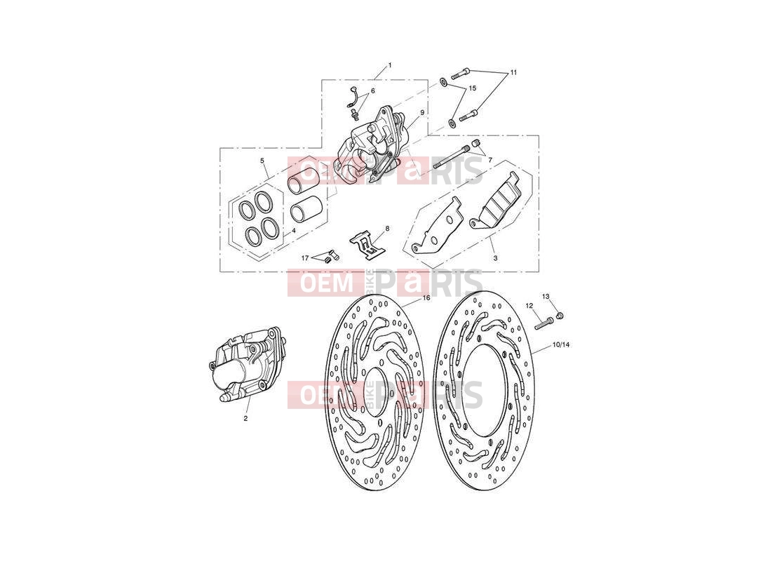 Triumph 2011 SPEEDMASTER EFI Front Brake Caliper & Disc