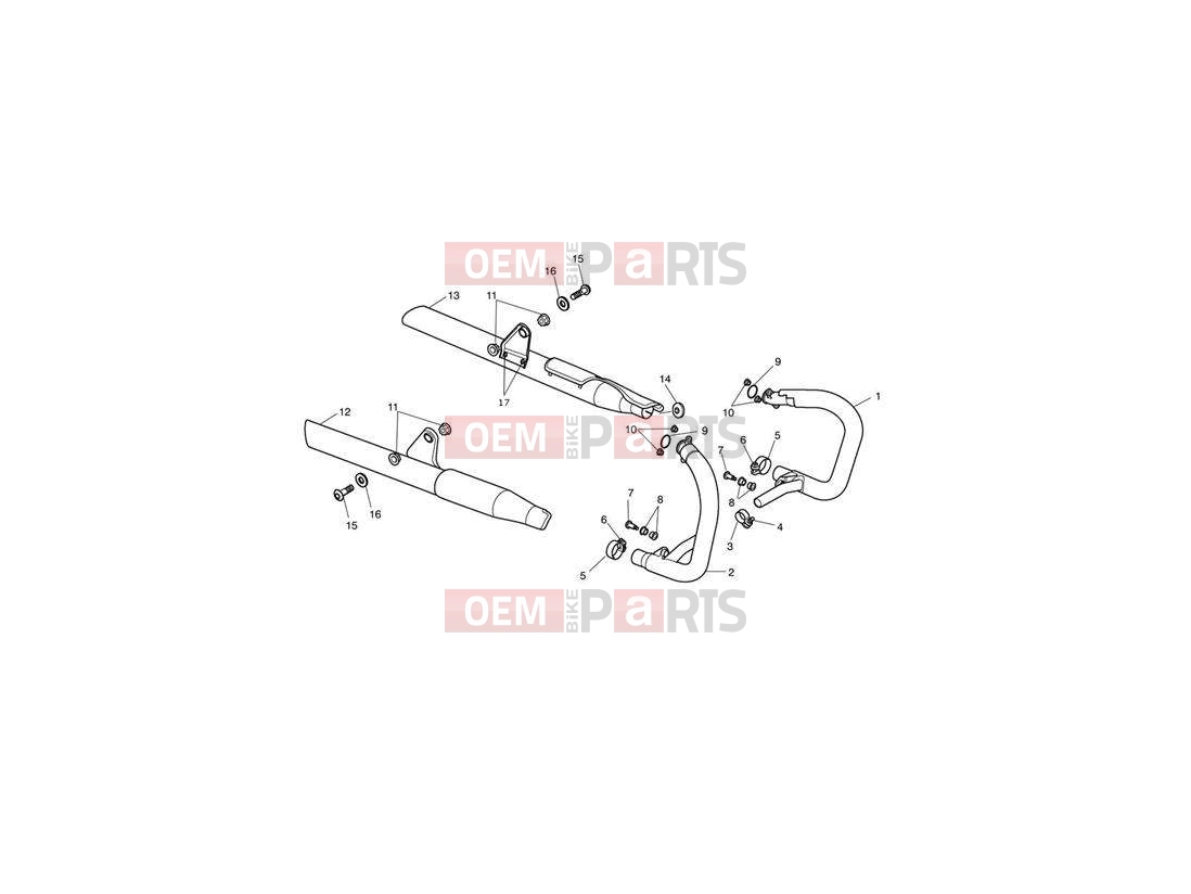 Triumph 2013 SPEEDMASTER EFI Exhaust System