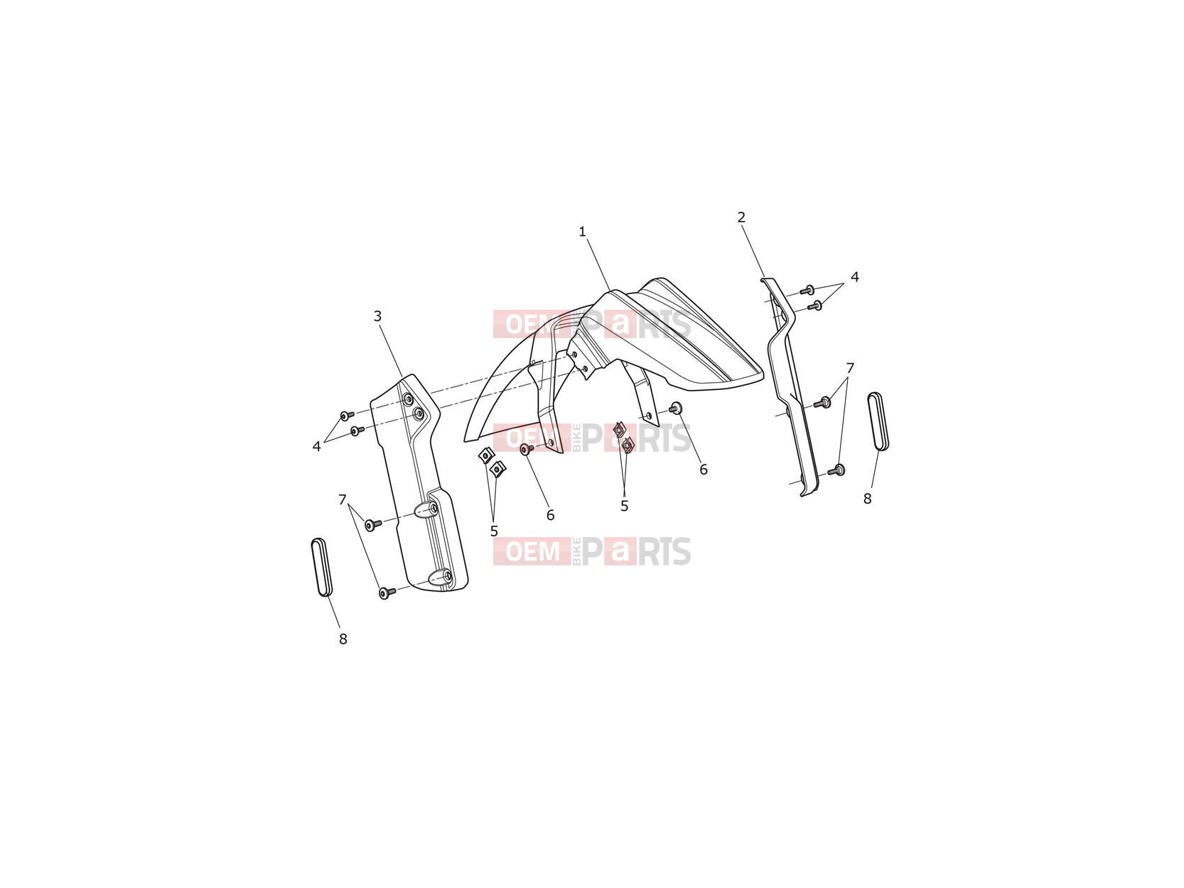 Triumph 2018 TIGER 1200 XCA Front Mudguard