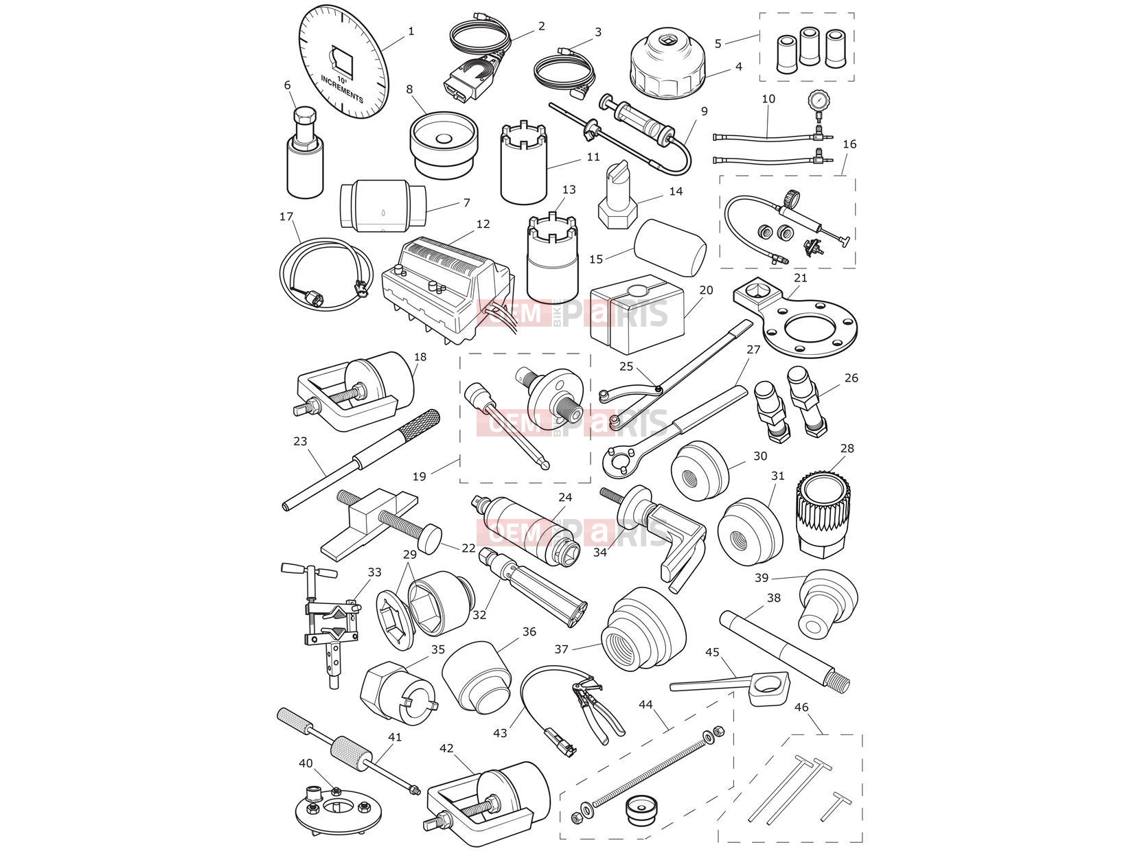 Triumph 2018 TIGER 1200 XCA Service Tools