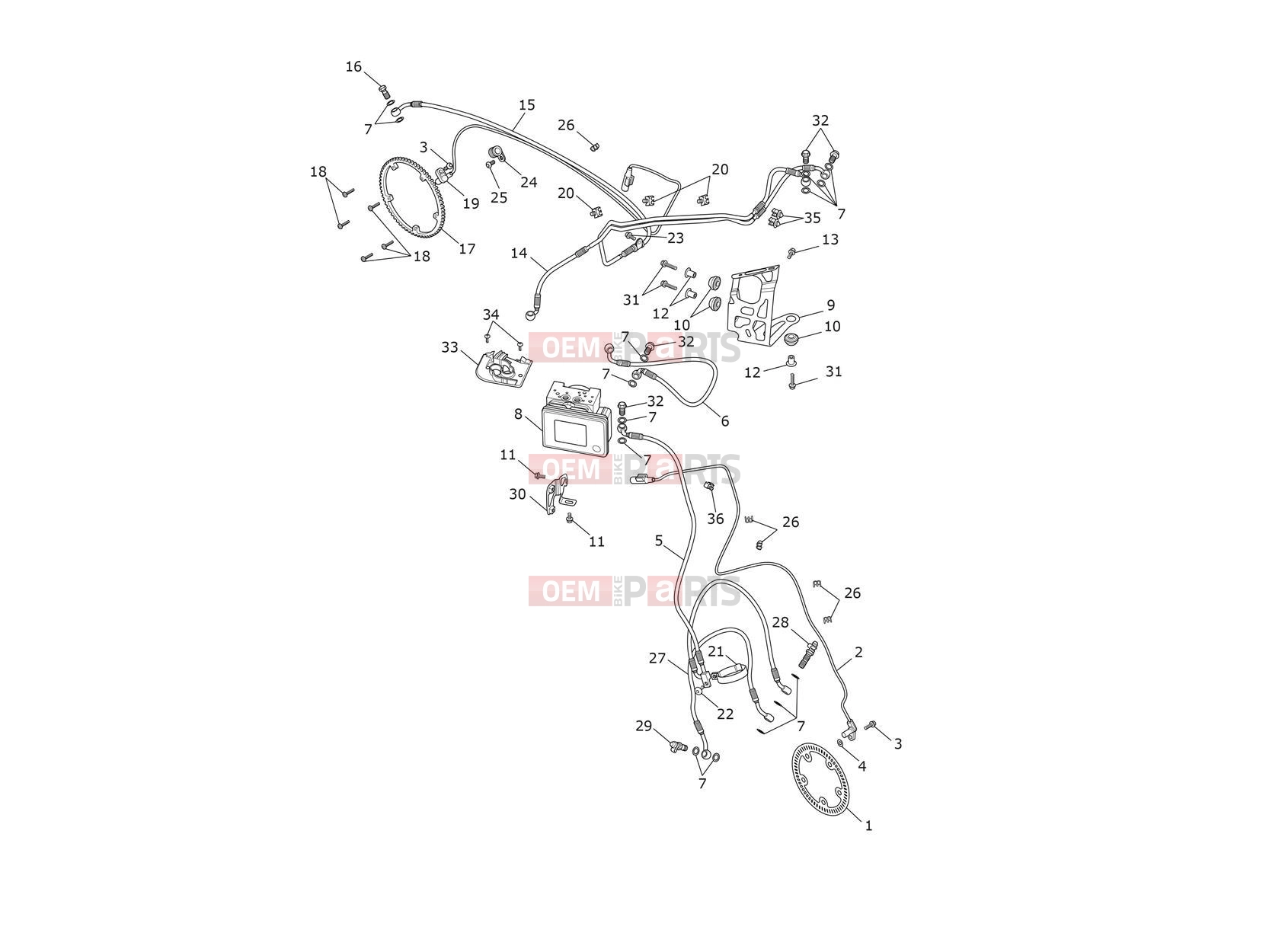 Triumph 2019 TIGER 1200 XRT ABS System