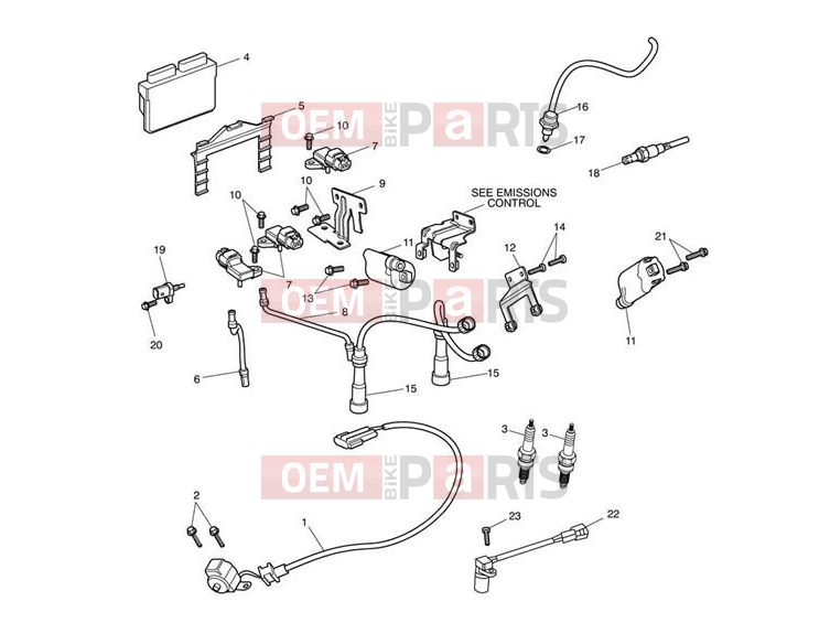 Triumph 2008 SCRAMBLER EFI Ignition System