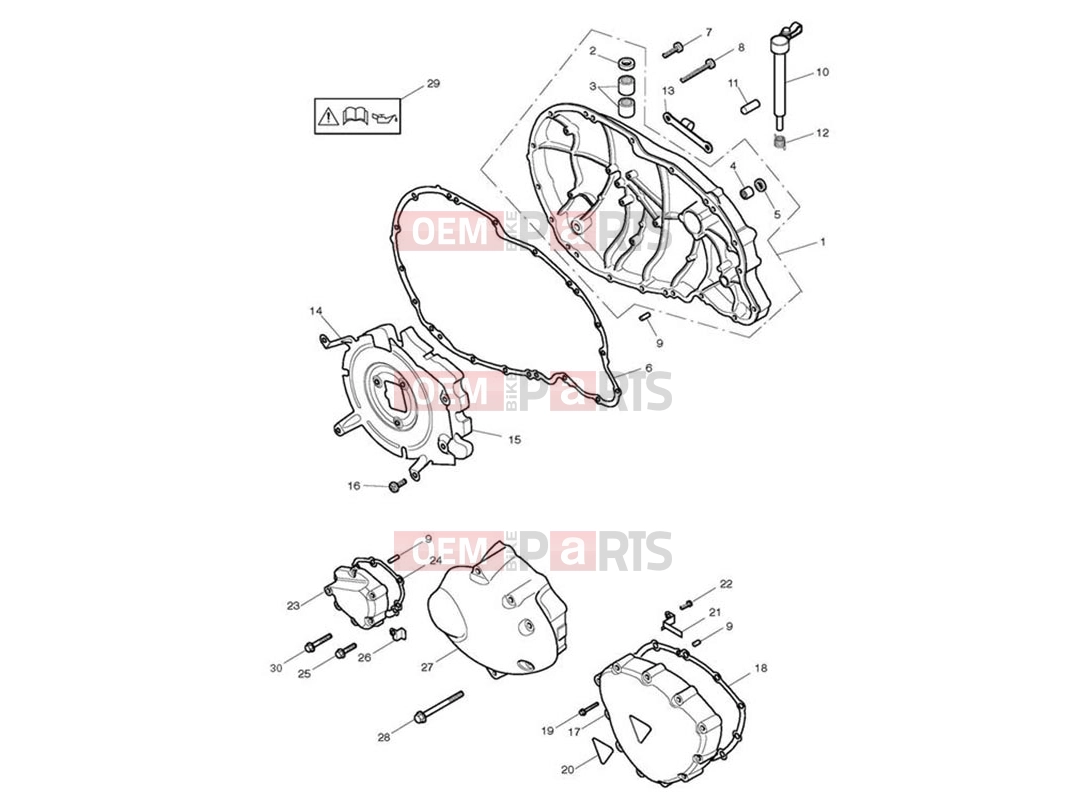 Triumph 2010 SCRAMBLER EFI Engine Covers