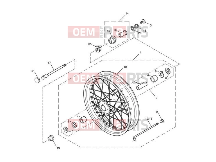 Triumph 2012 SCRAMBLER EFI Front Wheel
