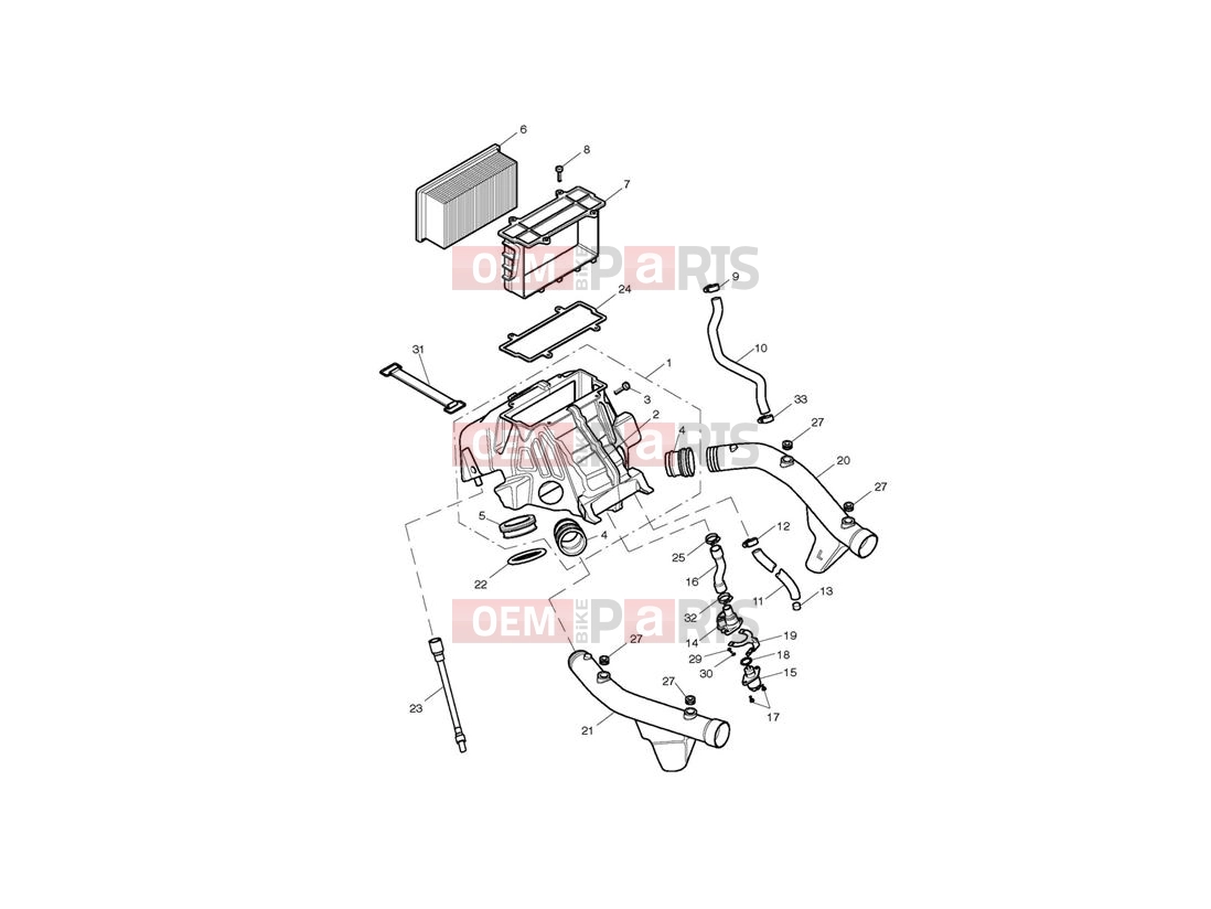 Triumph 2000 TT600 Airbox