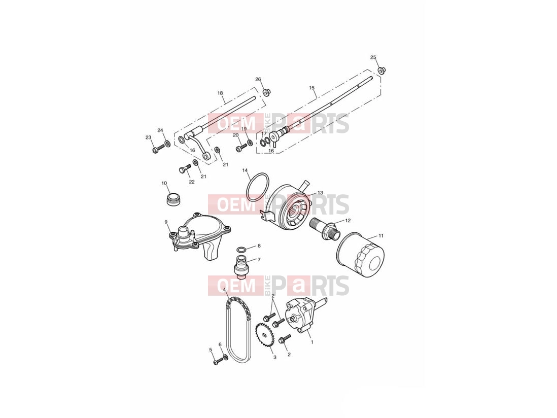 Triumph 2001 TT600 Lubrication System
