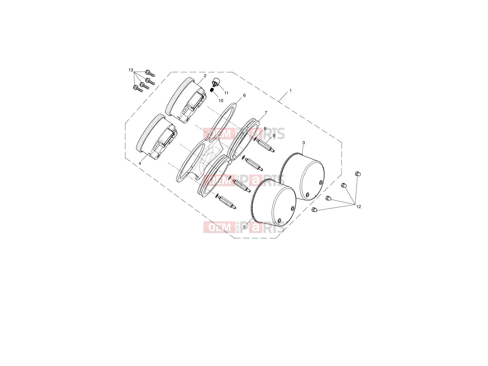 Triumph 2012 THRUXTON 900 EFI Instruments 451500