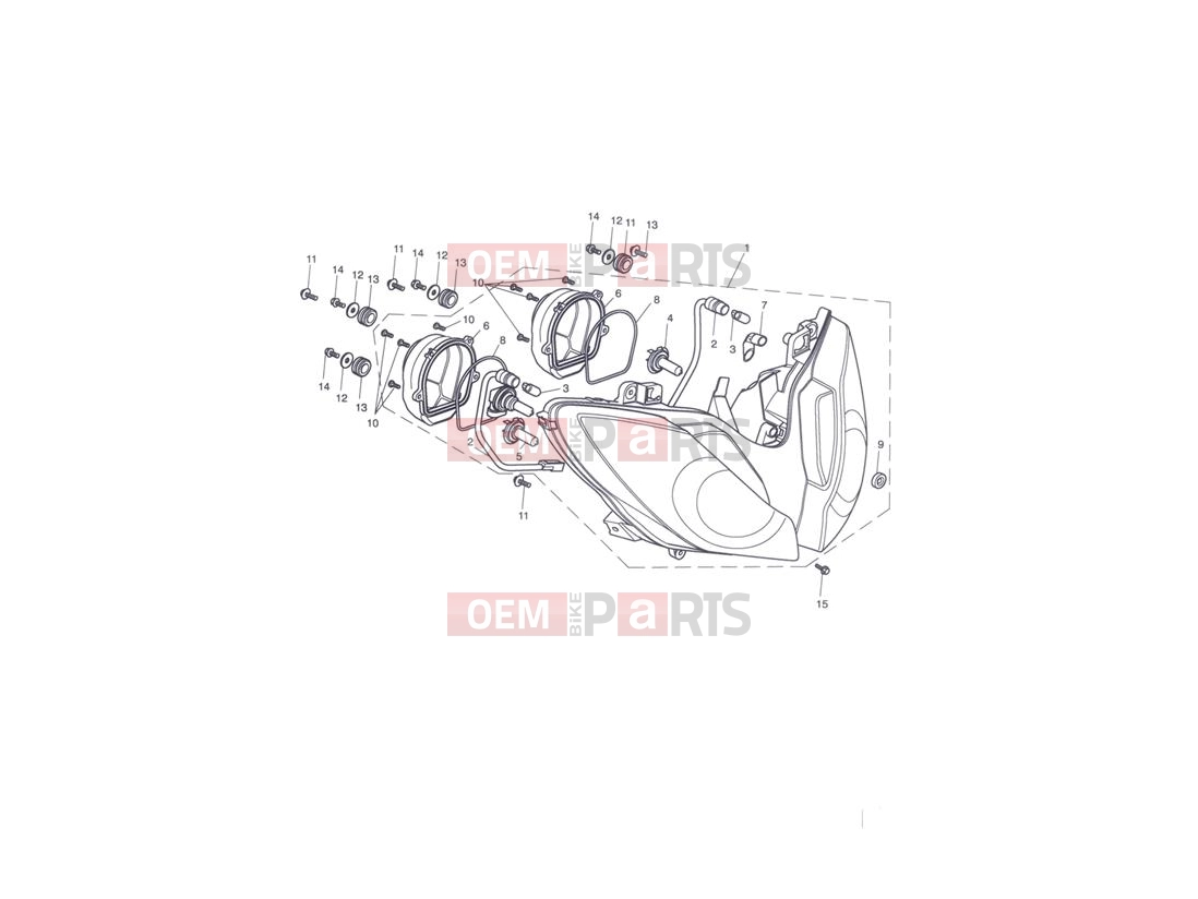 Triumph 2012 Tiger 1050 Headlight Assembly