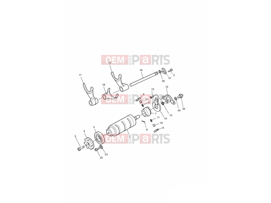 Triumph 2000 LEGEND TT Gear Selector Drum