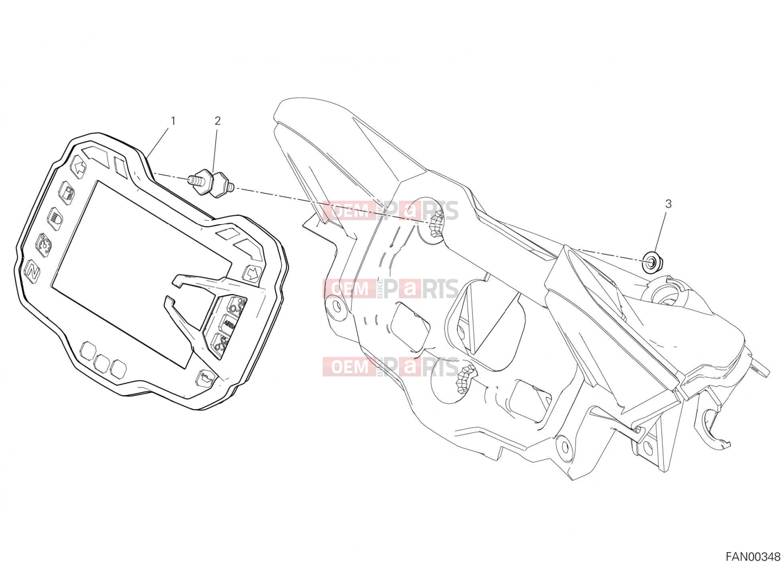 DUCATI 2022 Multistrada V2 INSTRUMENT PANEL