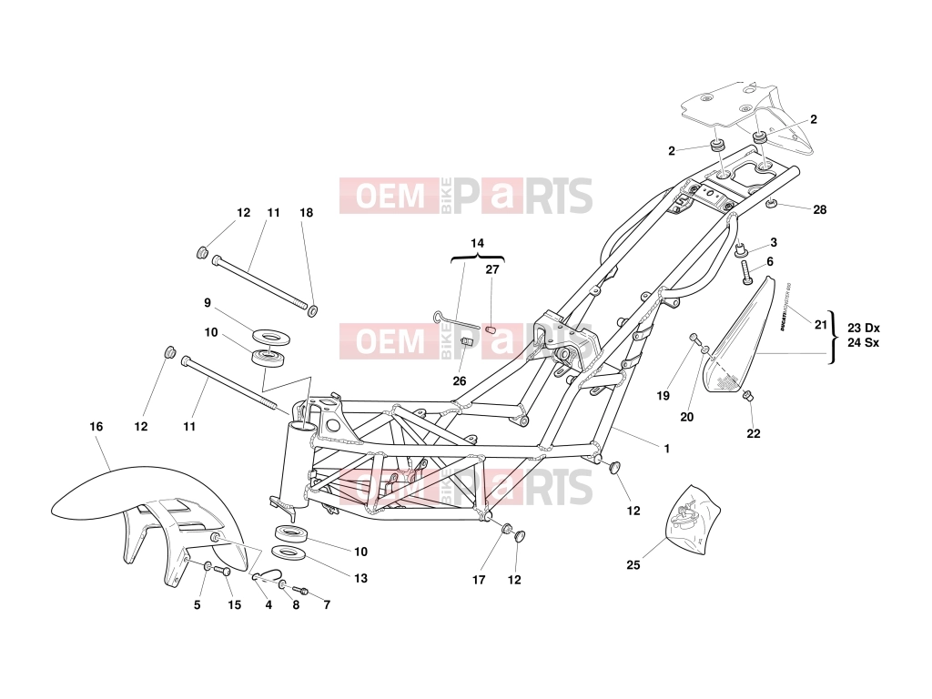 DUCATI 2001 Monster 600 FRAME
