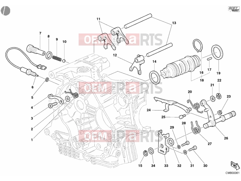 DUCATI 2003 Monster S4R SHIFT CAM - FORK » FRONT SUSPENSION