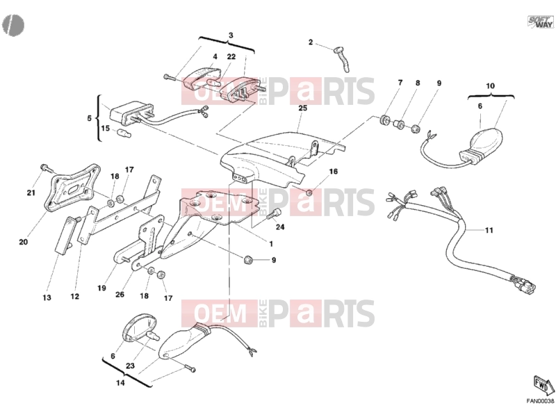 DUCATI 2003 Monster S4R TAILLIGHT » LIGHTING SYSTEM