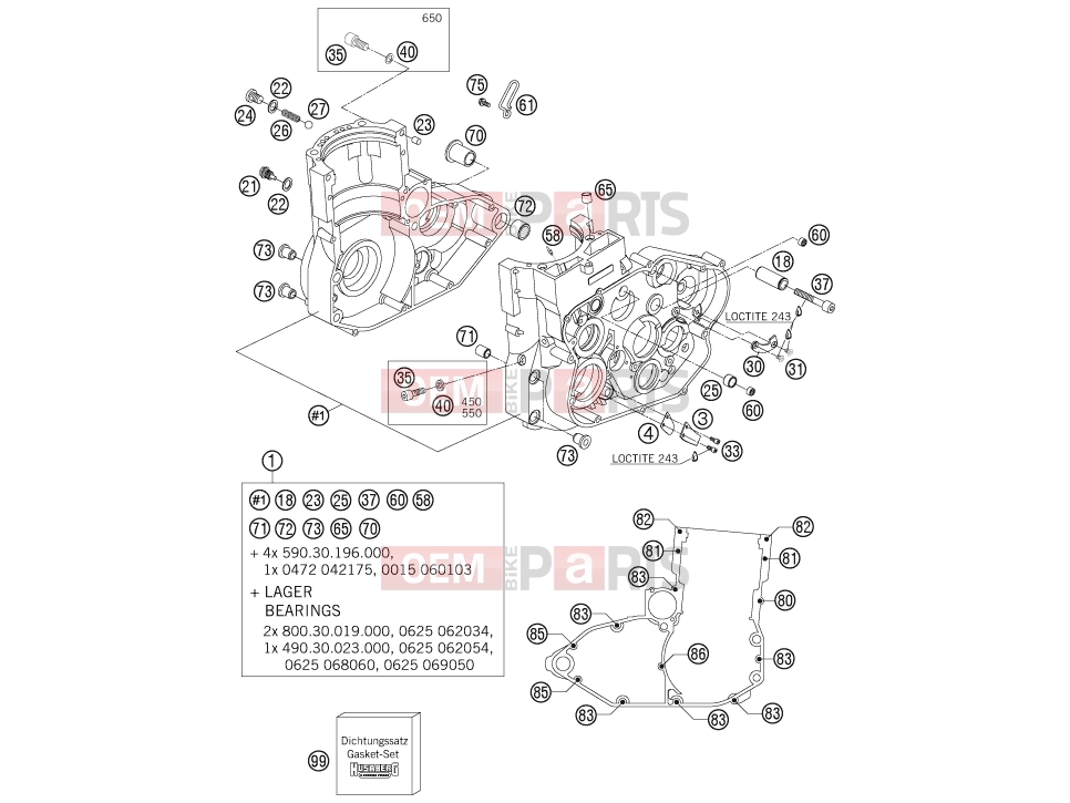 HUSABERG 2005 Offroad FE 550e/6 05 (2403E2) [EU] ENGINE CASE|Engine|30