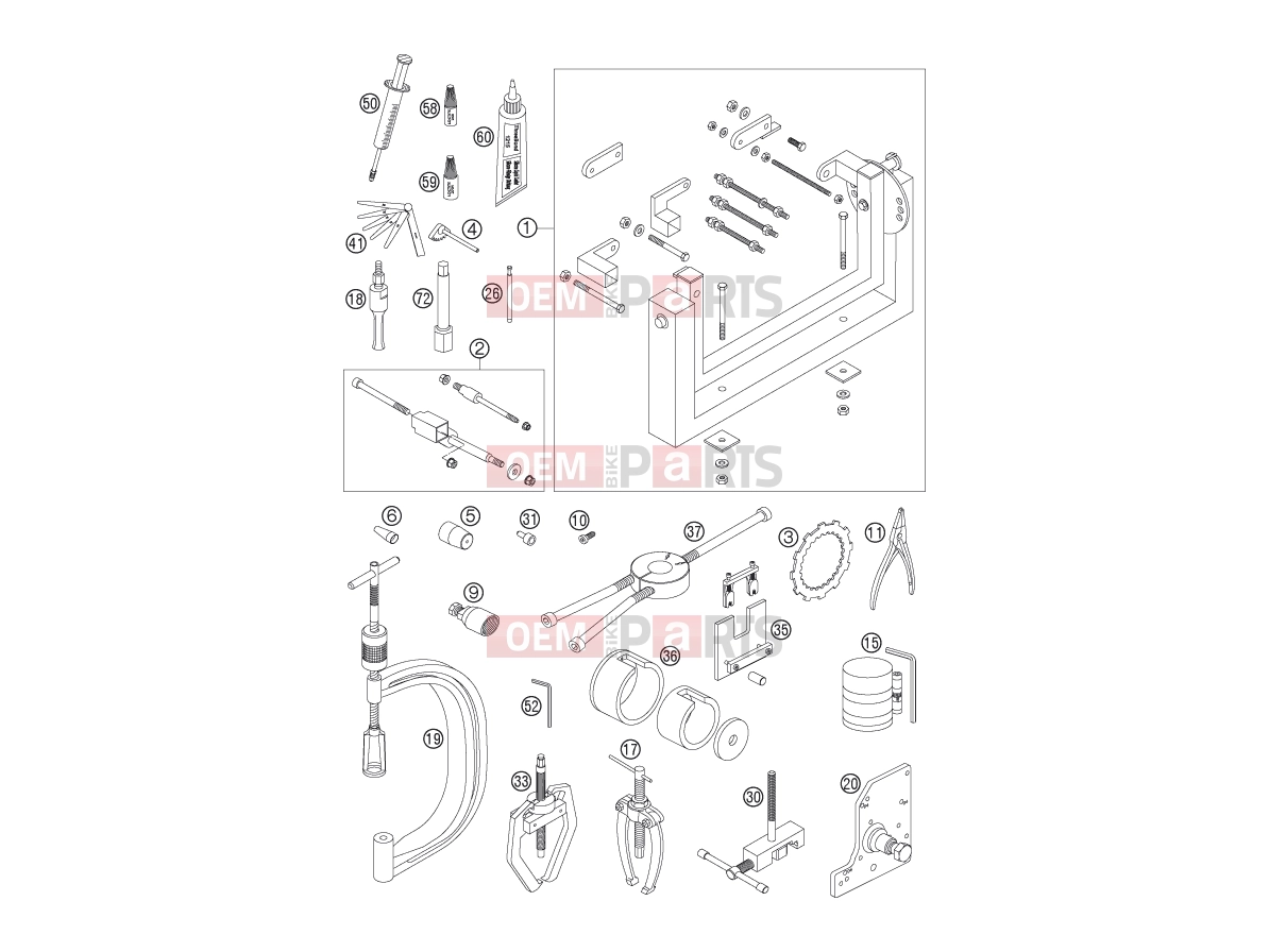 HUSABERG 2006 Offroad FE 650e/6 06 (2575F3) [US] Special tools (engine)|Engine|29
