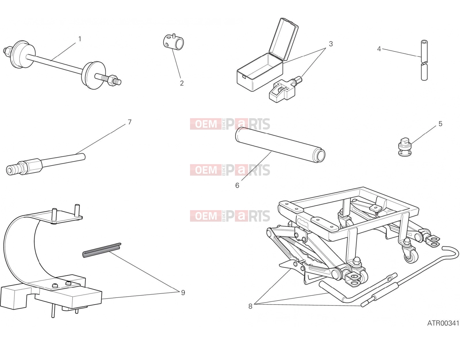 DUCATI 2022 Scrambler Nightshift WORKSHOP SERVICE TOOLS, FRAME [MOD:SCR800NS]