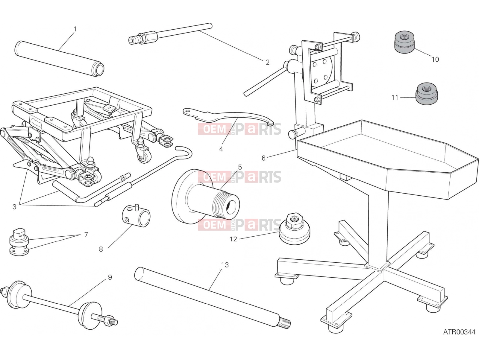 DUCATI 2023 Hypermotard 950 SP WORKSHOP SERVICE TOOLS (FRAME)