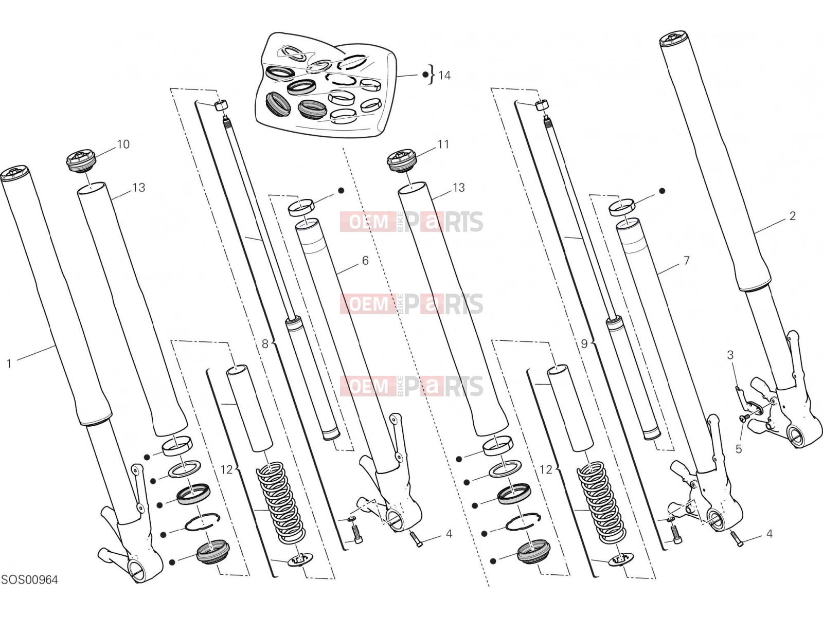 DUCATI 2023 Hypermotard 950 FRONT FORK