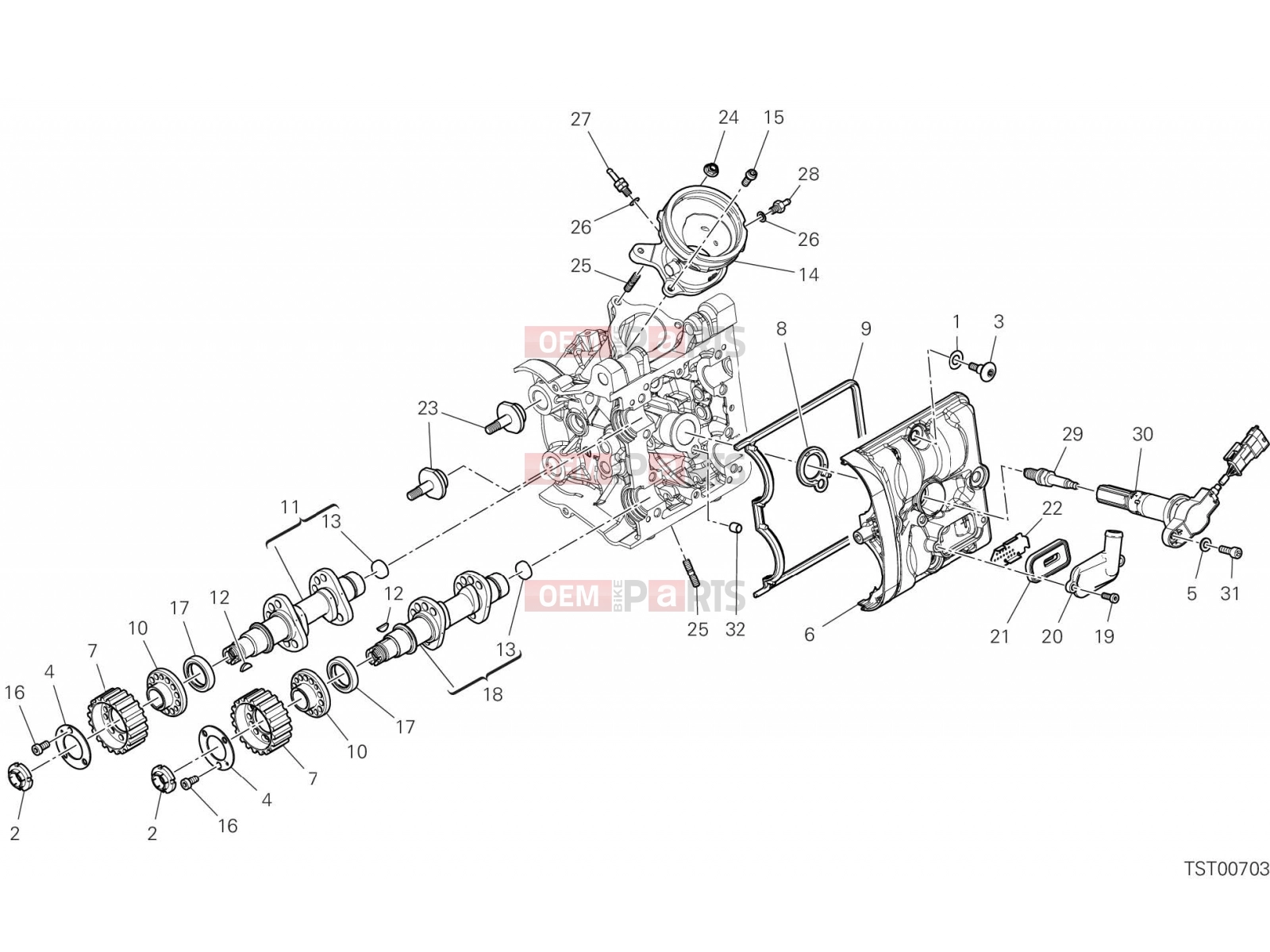 DUCATI 2023 Monster HORIZONTAL HEAD – TIMING SYSTEM