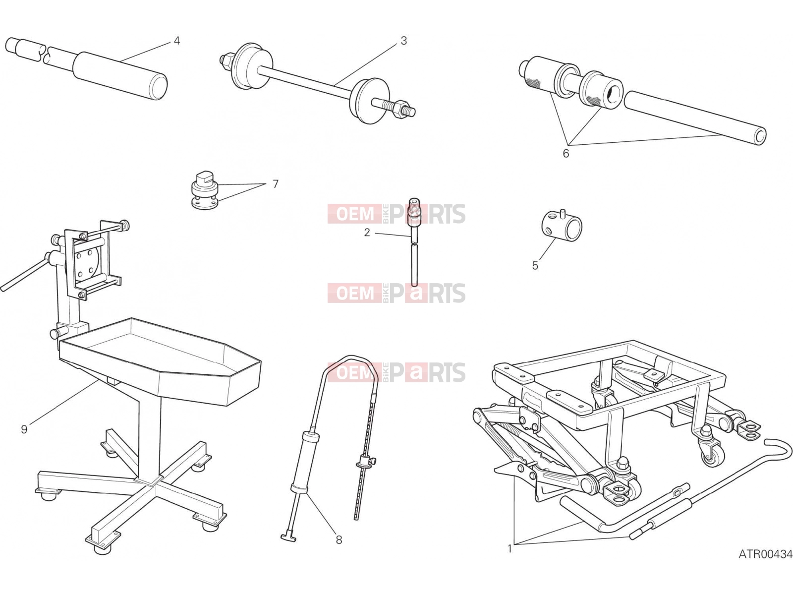 DUCATI 2023 Monster WORKSHOP SERVICE TOOLS (FRAME)