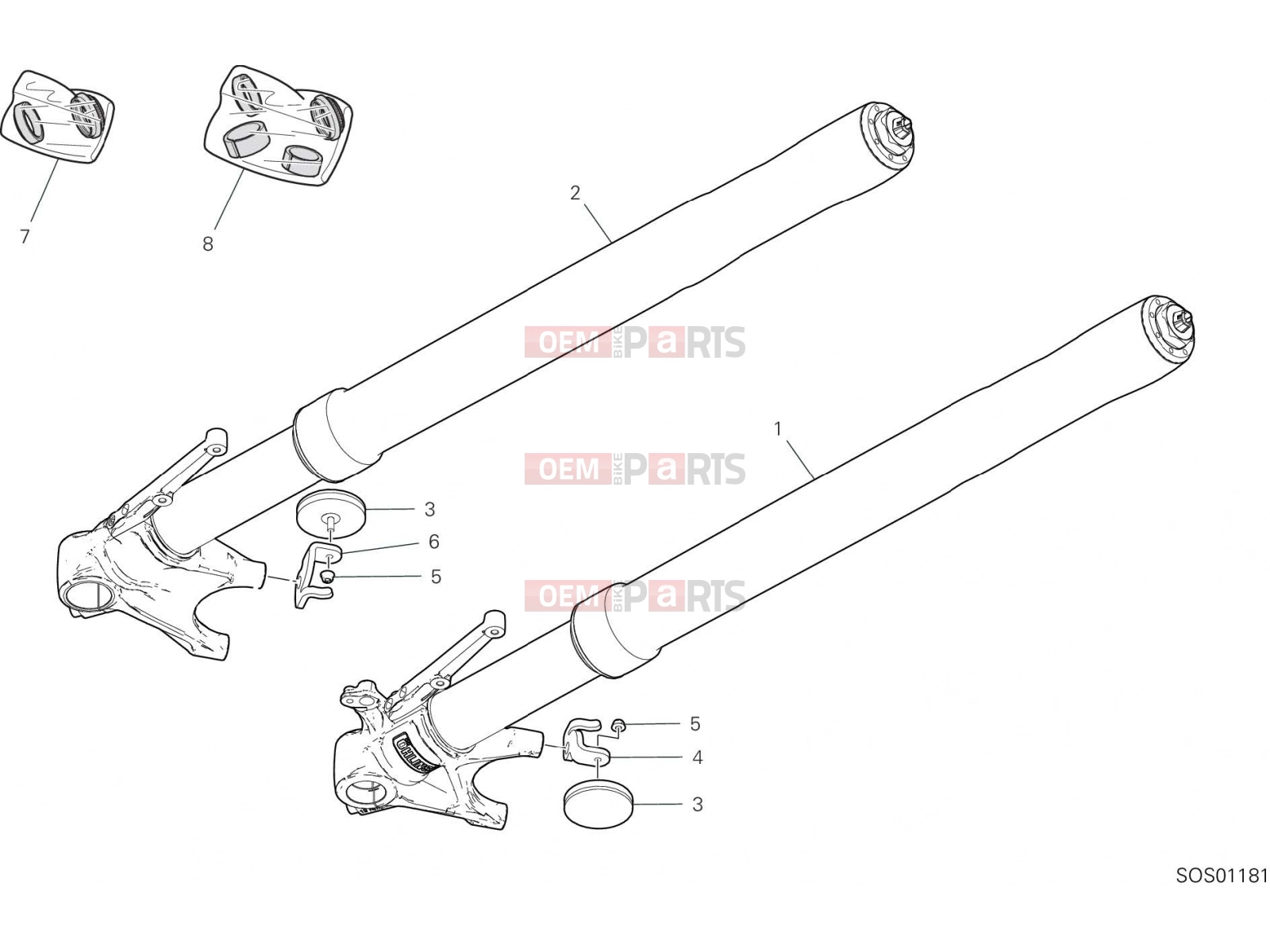 DUCATI 2023 Multistrada V4 Pikes Peak FRONT FORK